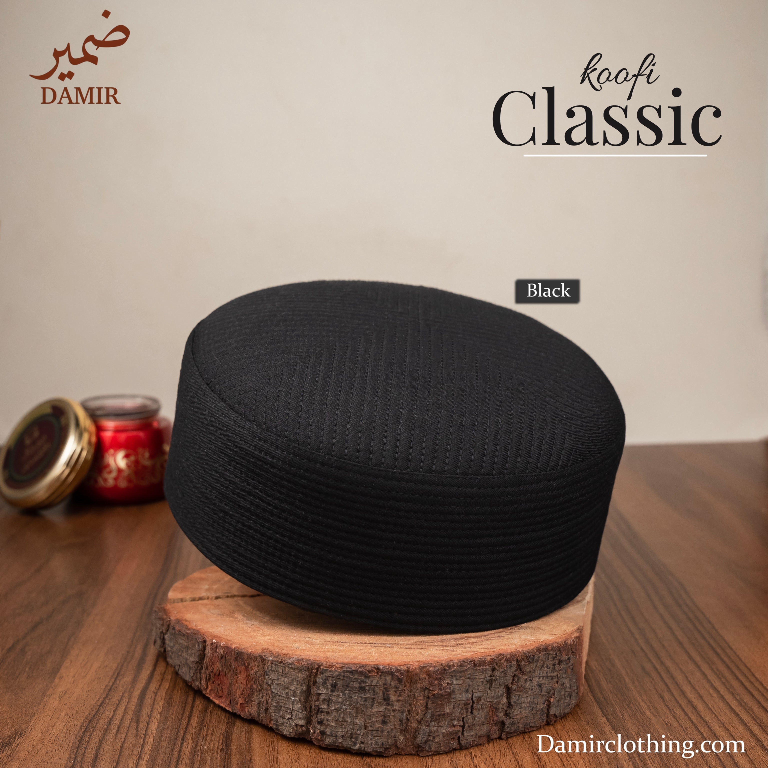 Classic Black Kufi - Damir