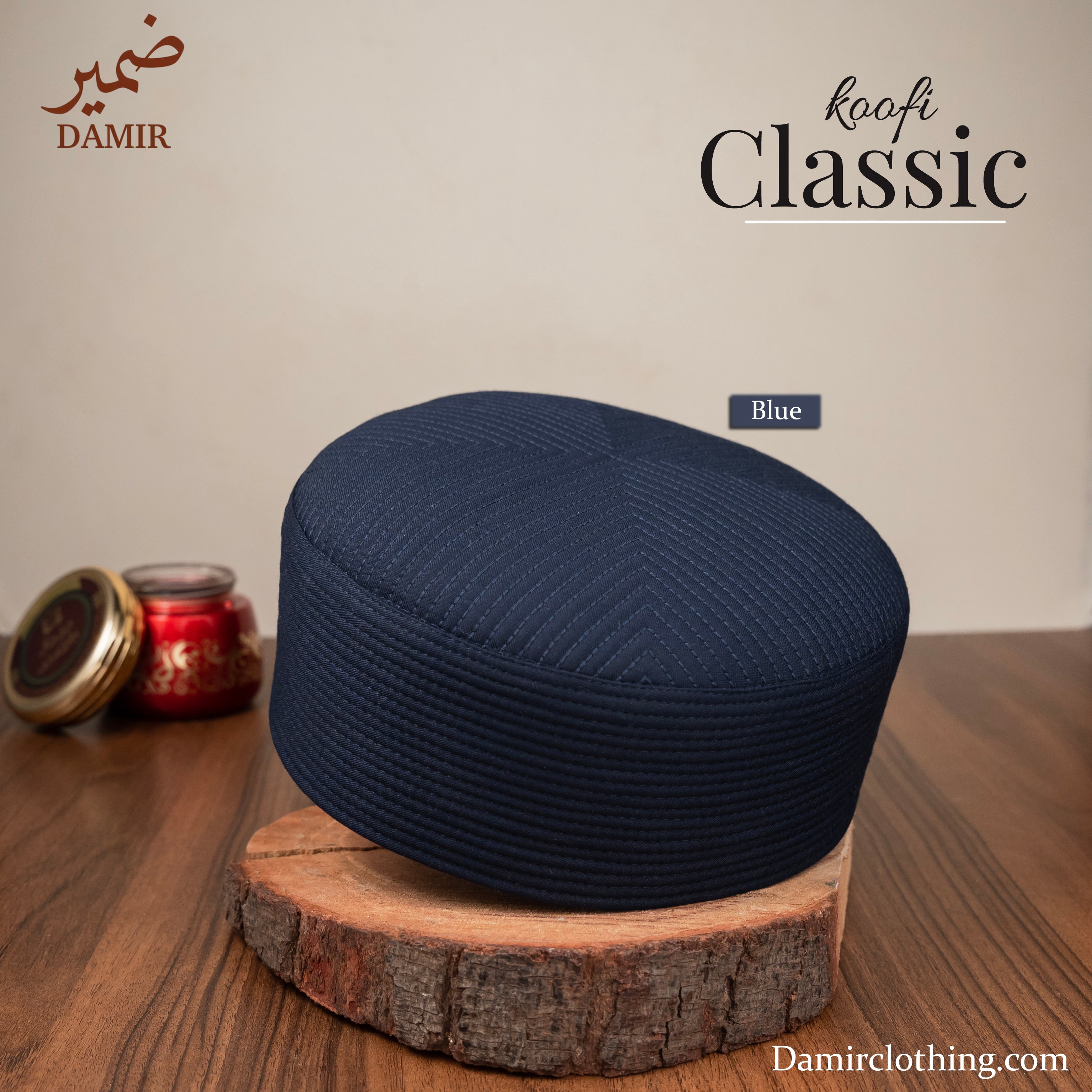 Classic Royal Blue Kufi - Damir