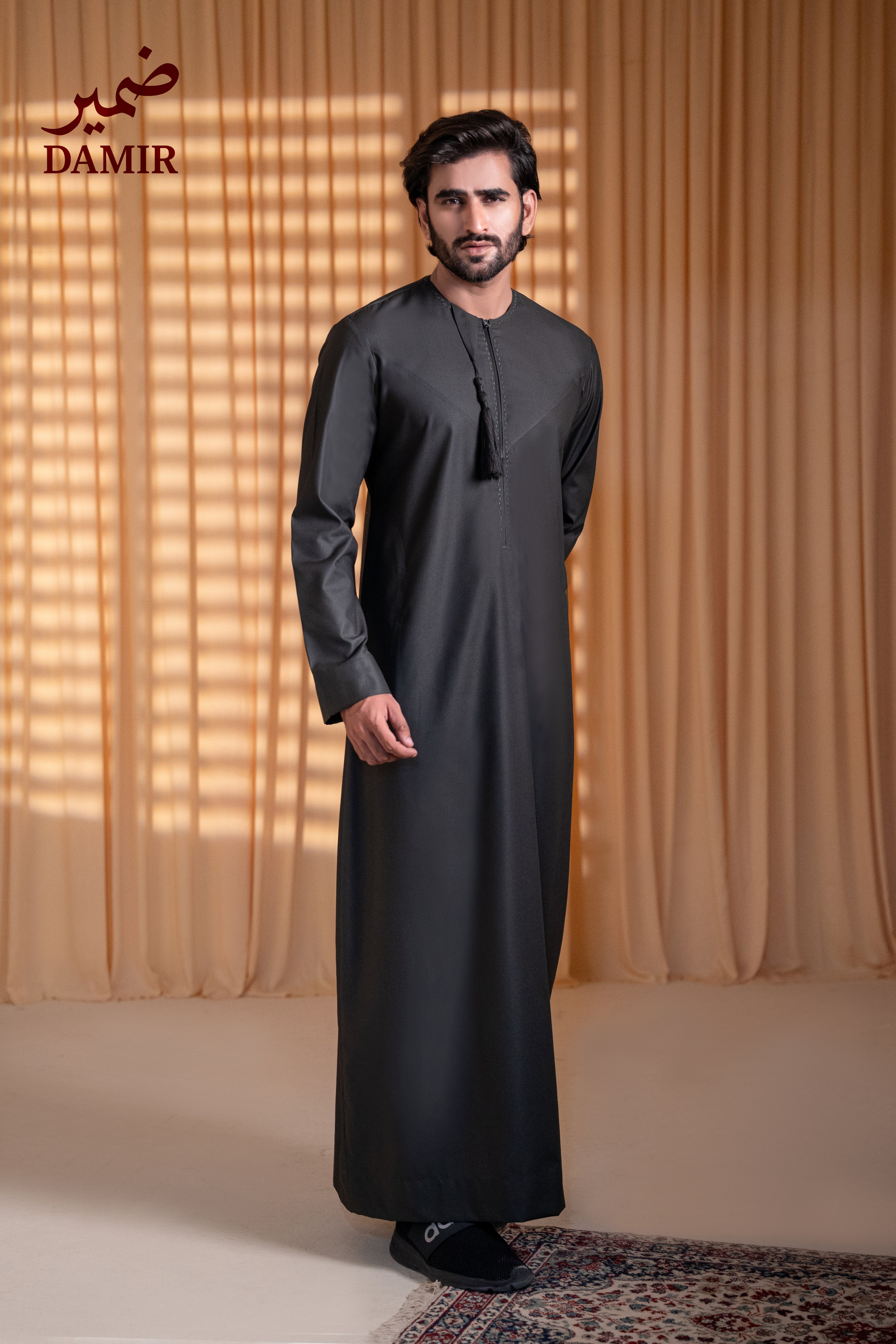 Damir Emirati Tassel Thobe - Emerald Dusk