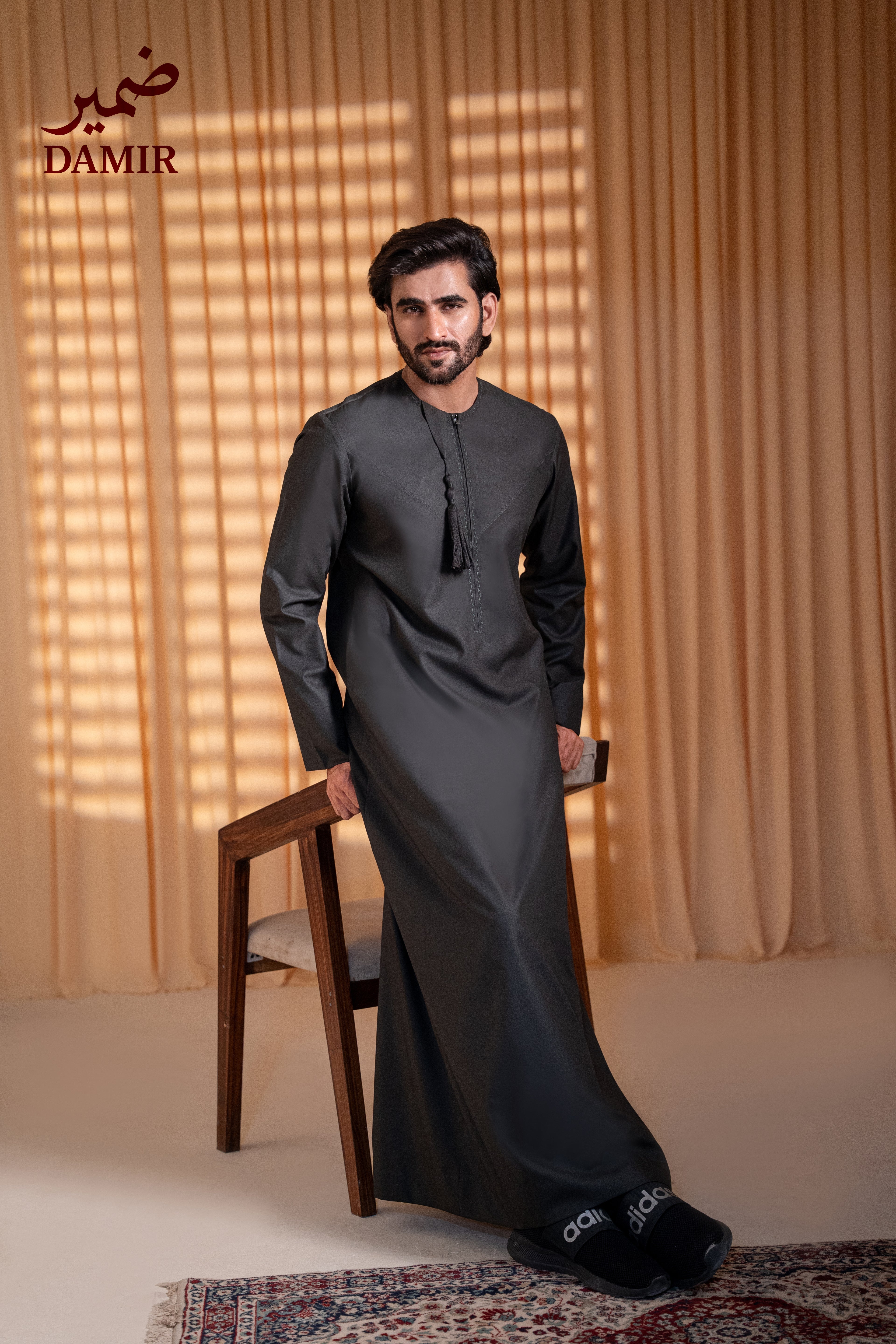 Damir Emirati Tassel Thobe - Emerald Dusk